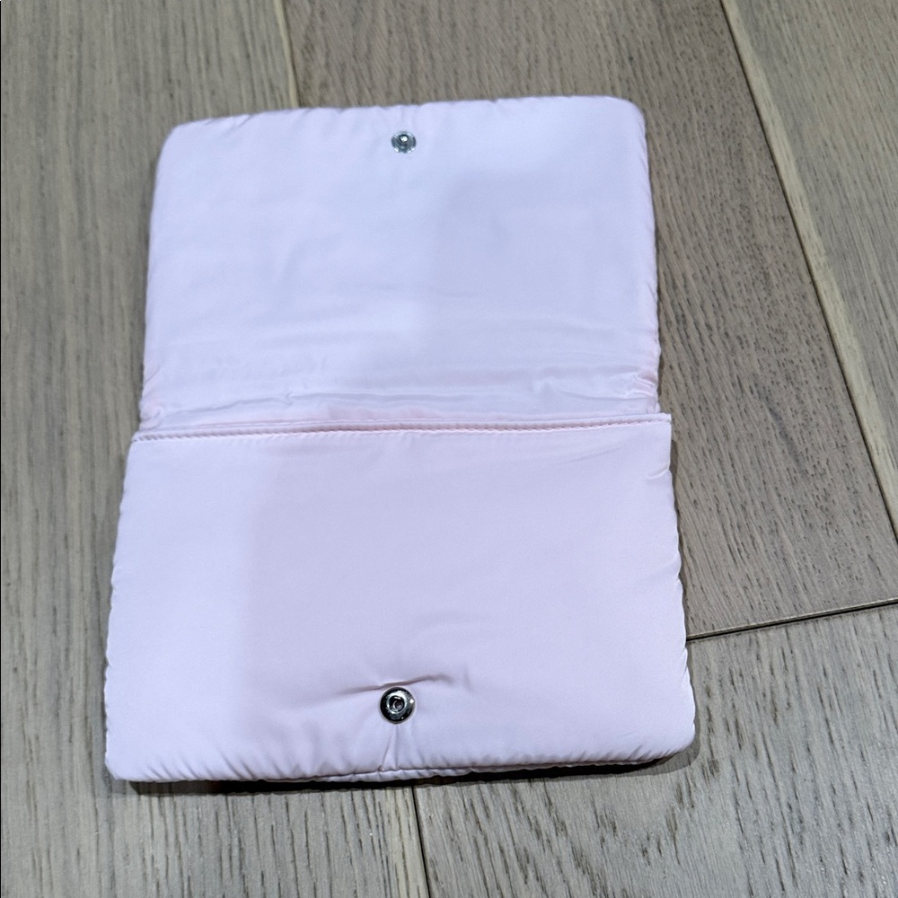 Dior Soft Pink Clutch with Silver Logo - Picture 4 of 7